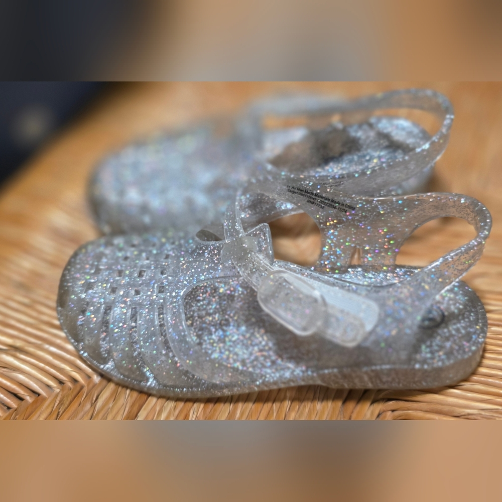 Cat & Jack - Toddler Sunny Jelly Fisherman Sandals - Clear 11T: Medium Width